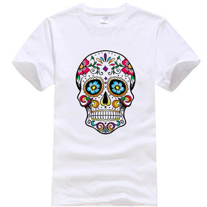 Men's high quality T-shirt new design street style loose cool skull printed men T shirt casual short sleeve o-neck loose cotton